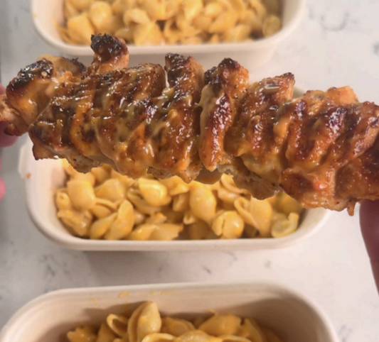 Bang-Bang Chicken and Mac-N-Cheese